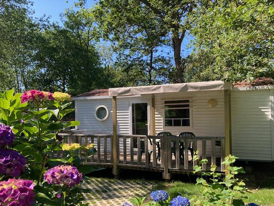 Camping Lou P'tit Poun  - Mobilheim 4 personen in Saint-Martin-de-Seignanx, Côte d’Argent