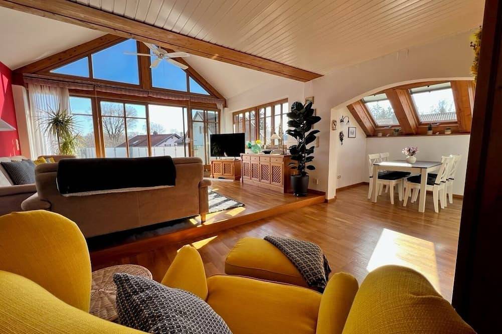 Ganze Wohnung, Ferienwohnung Dießen am Ammersee, 2 Min. Fußweg zum See, 3 Schlazi, Terr. 80 qm in Dießen am Ammersee, Ammersee