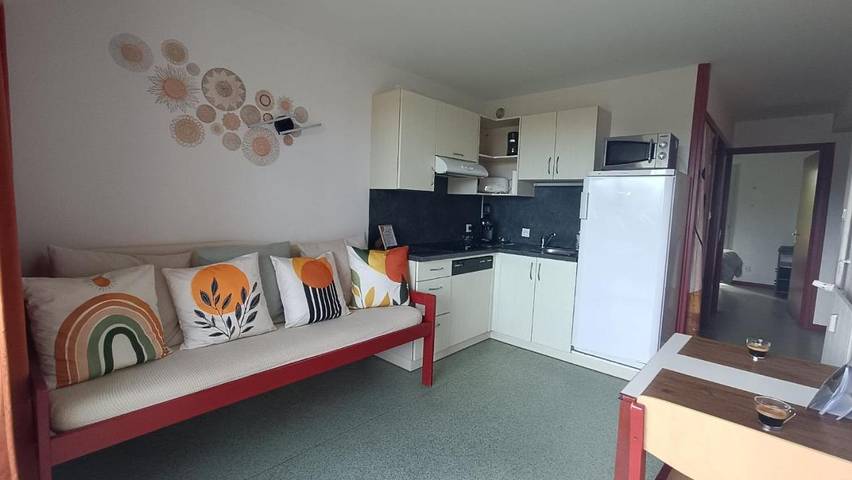 Appartement de vacances pour 2 personnes, avec Balcon et Terrasse ainsi que Jardin et Piscine