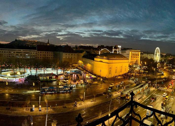 Ferienwohnung für 4 Personen, mit Ausblick und Balkon in Budapest