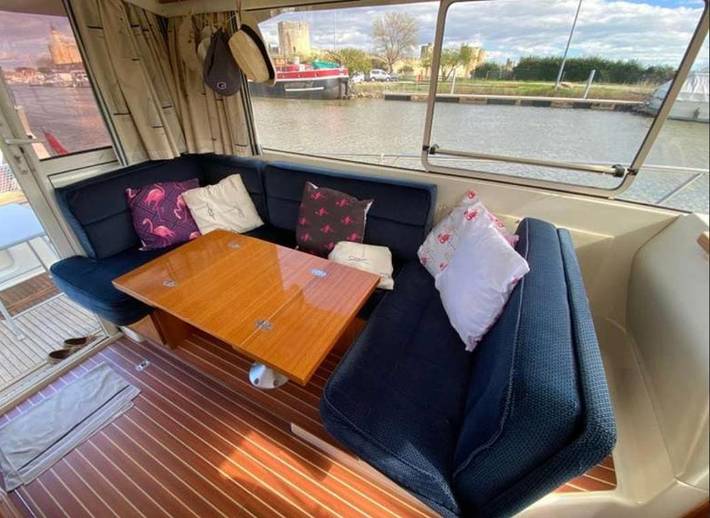 Bateau pour 6 personnes, avec terrasse et vue, animaux acceptés en Bretagne - 2