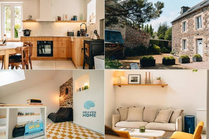 Gîte pour 6 personnes, avec jardin et balcon à Lantic