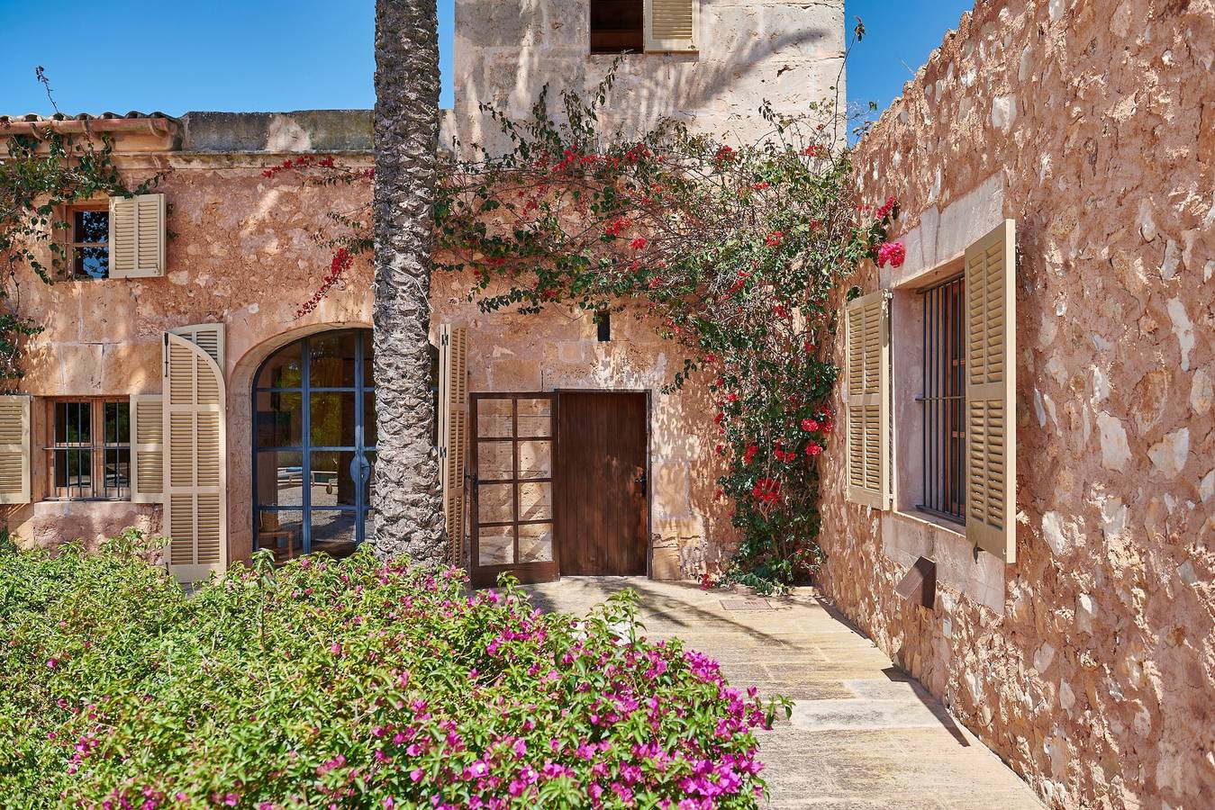 Finca 'Son Garreta' mit Blick auf die Tramuntana, privatem Pool und Wlan in Campos, Mallorca Süden