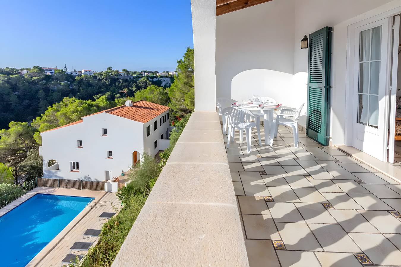 Villa 'Nueva Ii' with Mountain View, Shared Pool and Wi-Fi in Serpentona, Ciutadella