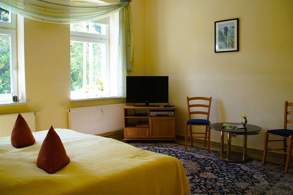 Ganze Wohnung, Ferienwohnung 1, Wohn-/Schlafraum - Ferienwohnungen Villa Margarete in Stadt Wehlen, Wehlen