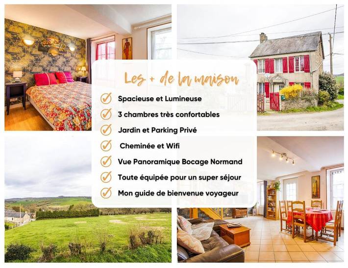 Maison de vacances pour 6 personnes, avec jardin et vue