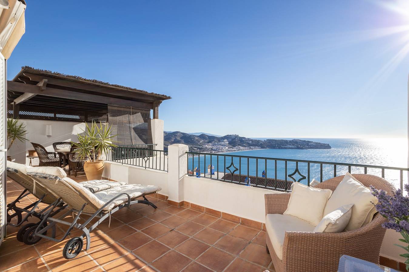 Ferienhaus 'Casa Segerlund' mit Meerblick, Gemeinschaftspool und Wlan in Cerro Gordo, Almuñecar