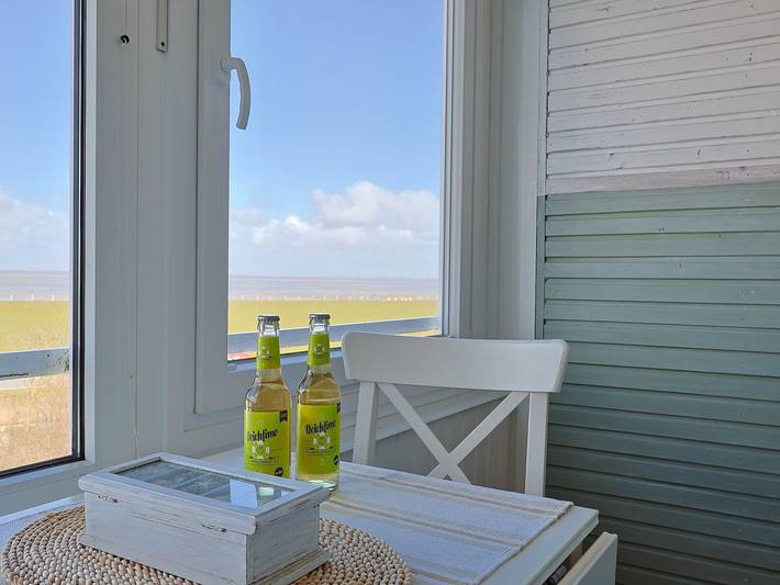 Ferienwohnung mit Meerblick für 3 Personen, mit Sauna und Ausblick in Nordstrand