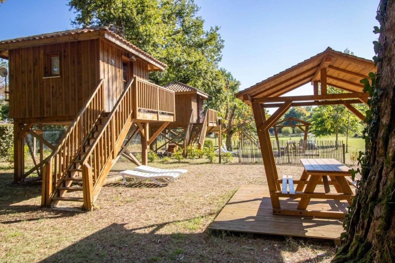 Cabane 4 étoiles - Piscine  - ccabhid in Azur, Côte d’Argent