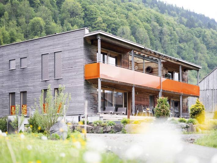 Ferienwohnung für 2 Personen, mit Balkon und Terrasse sowie Whirlpool und Garten in Bizau - 2