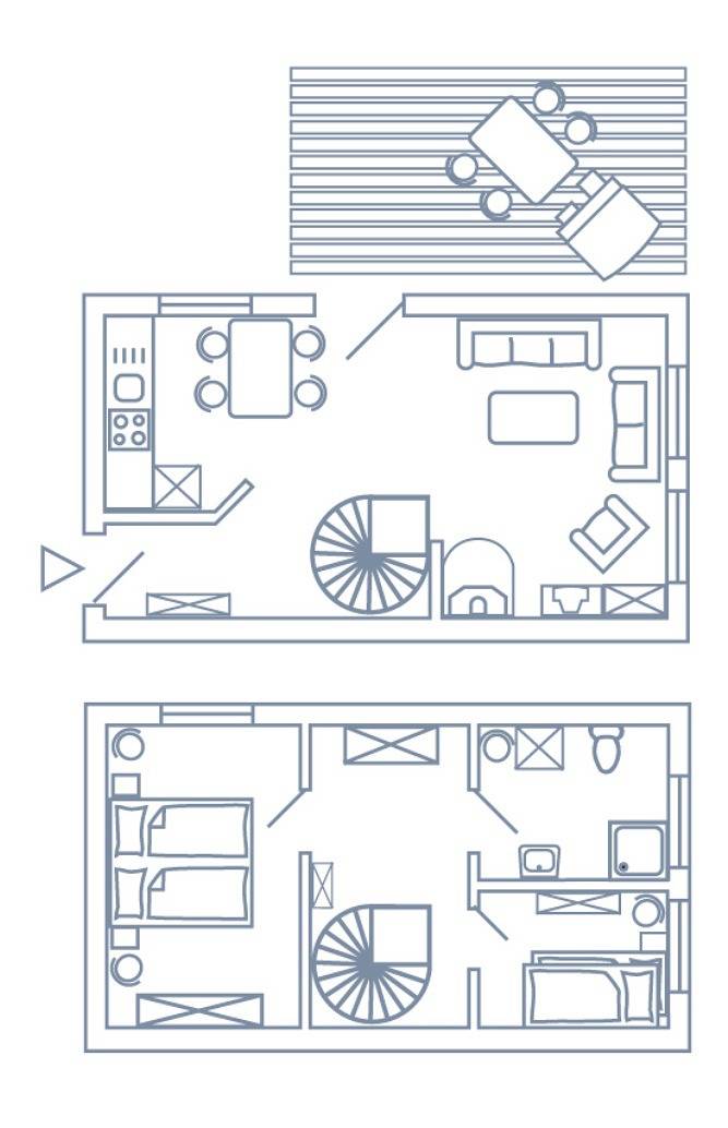 Ferienwohnung für 4 Personen, mit Terrasse in Nebel - 2