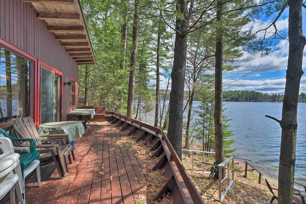 Neu! Lakefront Hartford Cabin mit Kanu- und Bootsrampe in Oxford County