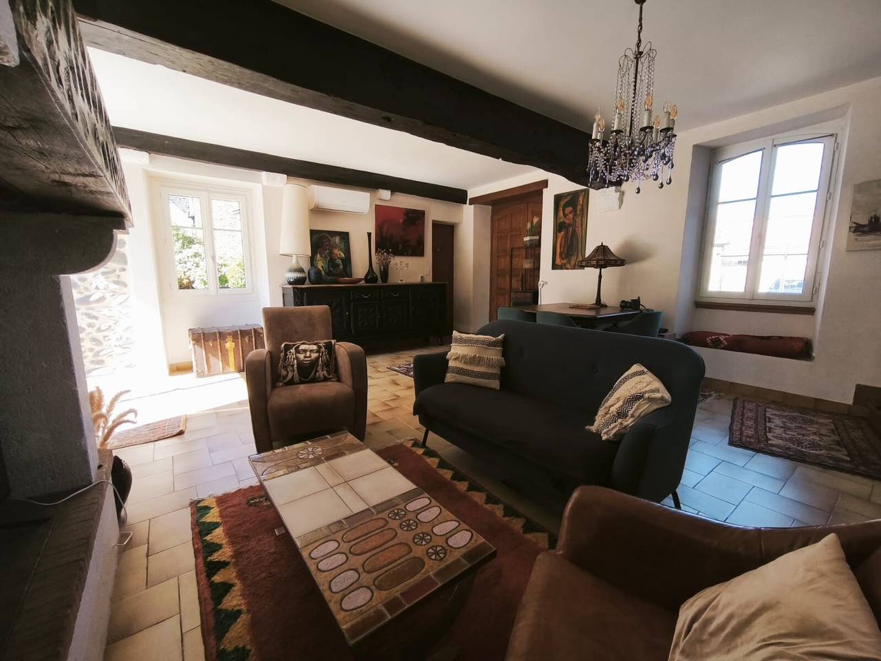 Ferienhaus „Maison Brocanteflore“ mit privatem Garten, Wlan und Klimaanlage in Moumour, Béarn