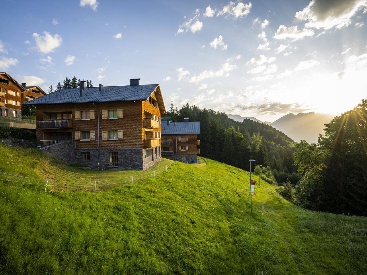 Bungalow für 6 Personen mit Sauna in Rätikon Gebirgsgruppe, Bürserberg
