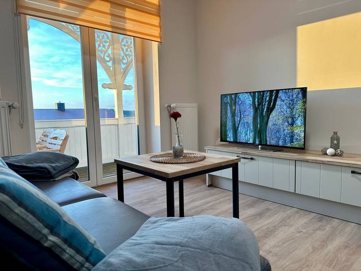 Ferienwohnung für 3 Personen, mit Balkon und Balkon/Terrasse in Thiessow