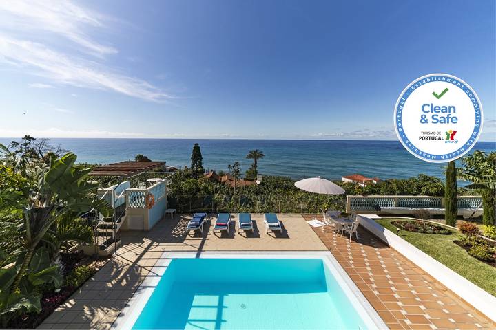 Ferienhaus für 6 Personen, mit Balkon und Terrasse sowie Garten in Fajã do Mar