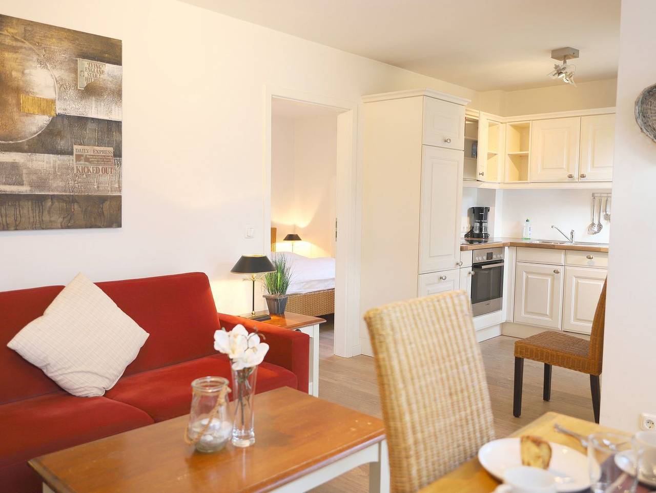 Ganze Wohnung, Komfortables 2-Zi.-App. mit Klimaanlage, Terrasse und Stellplatz in Westerland in Westerland, Sylt (Gemeinde)