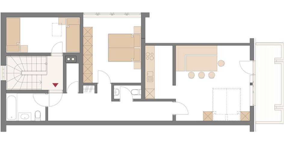 Gîte pour 5 personnes, avec terrasse et vue dans Partenen - 2
