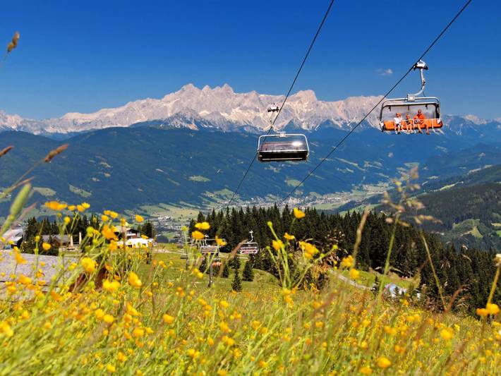 Ferienwohnung für 4 Personen, mit Balkon und Garten sowie Sauna in Flachau