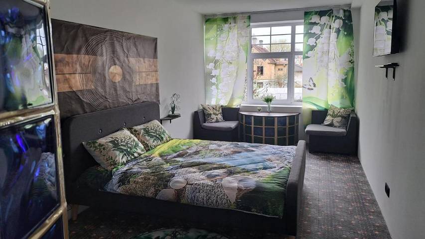 Maison d’hôte pour 2 personnes, avec jardin ainsi que terrasse et vue à Riga