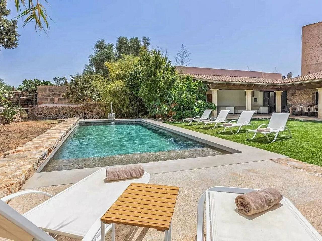 Luxuriöse Villa mit Pool und Klimaanlage für 8 Personen in Sencelles, Majorca Center