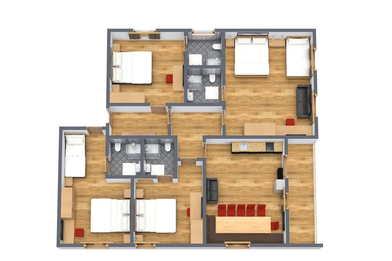 Apartamento vacacional entero, Typ A - Gipfelglück in Mathon, Verwall mountains