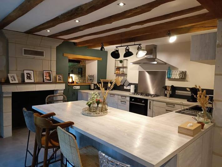 Location de vacances pour 7 personnes, avec vue et jardin, animaux acceptés à Rigny-Ussé - 2