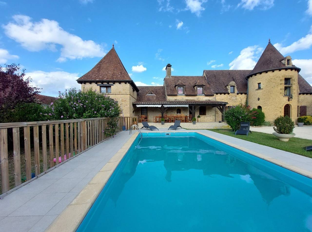 Grand gîte Les Terrasses Dalbavie 15 pers., avec piscine chauffée in Marcillac-Saint-Quentin, Périgord Noir