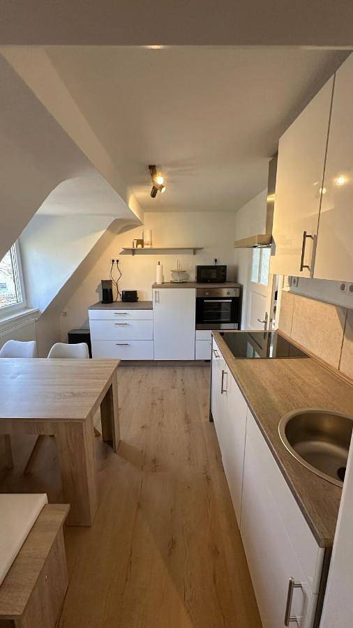 Ferienwohnung für 5 Personen, mit Garten und Ausblick in Münnerstadt