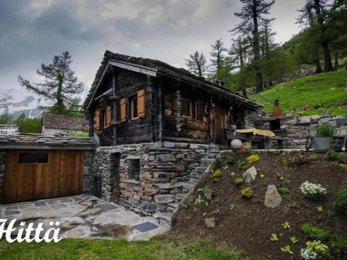 Ferienhaus für 4 Personen, mit Terrasse und Garten sowie Ausblick in Brig