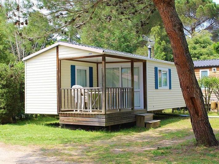 Camping Les Casteillets - Mobilheim 4 personen - Standard + 26 m² - 2 Zimmer in Saint-Jean-Pla-de-Corts, Mittelmeerküste (Frankreich)