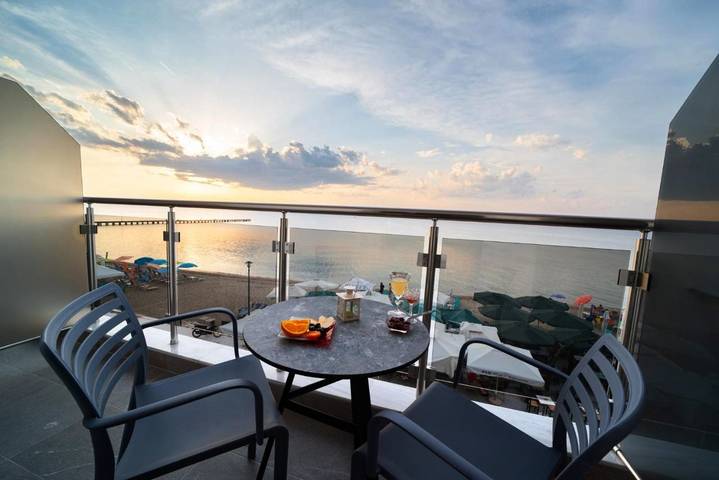Appartement de vacances pour 3 personnes, avec Balcon et Terrasse ainsi que Jardin et Vue