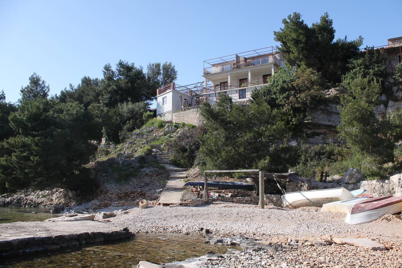 Ganze Wohnung, 4-Zimmer-Ferienwohnung am Strand Basina, Hvar A-8749-a in Vrboska, Hvar