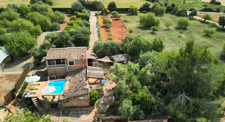 Ferienhaus 'Montserrat' mit Bergblick, privatem Pool und WLAN in Manacor, Mallorca Osten