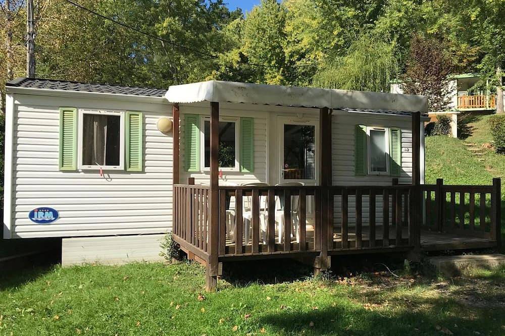 Mobil home - Terrasse in Saint-Girons, Parc naturel régional des Pyrénées ariégeoises