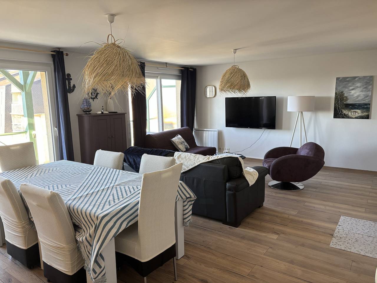 Apartamento inteiro, Apartamento «La Madély» com vista mar a 100 m da praia – Saint-Cécile/Camiers in Sainte Cécile Plage, Camiers