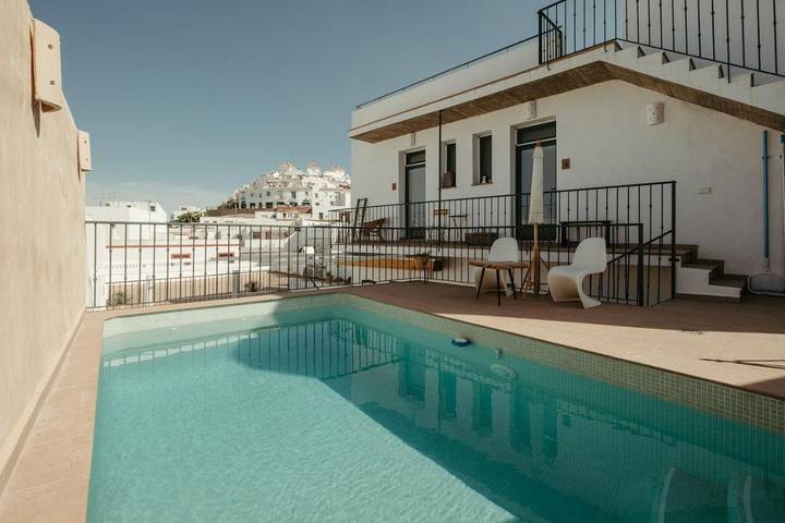 Alojamiento y desayuno para 2 personas, con Balcón y Terraza además de Piscina y Vistas en Ayamonte