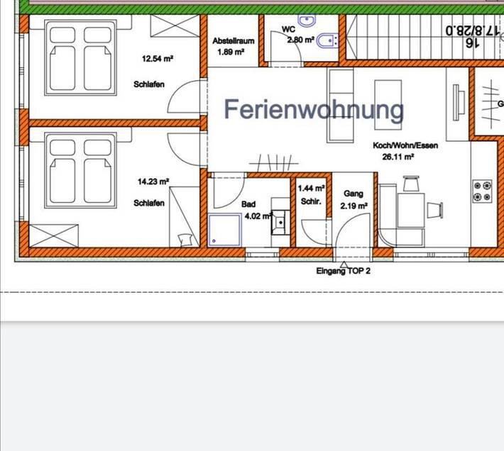 Apartment Blasblei mit Bad, Wc, 2 Schlafzimmer in Sankt Gallenkirch (Stadt), Sankt Gallenkirch