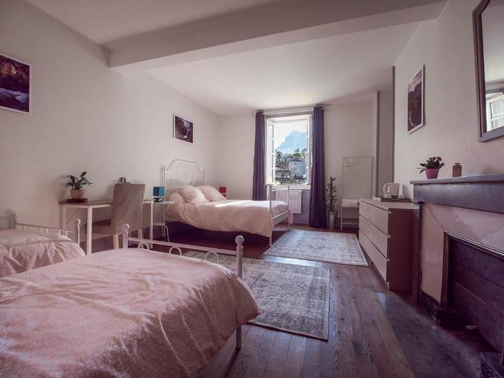 Chambre d’hôte pour 4 personnes, avec vue et jardin