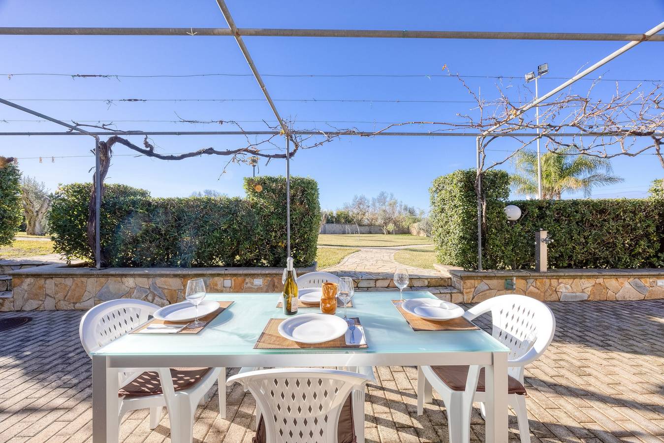 Ganze Wohnung, Apartment 'Residence Margherita - Biancospino' mit Meerblick, Wlan und Klimaanlage in Ugento, Golf von Tarent
