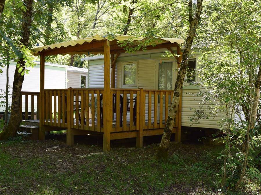Camping La Prade - Mobilheim 5 personen - Mobilheim Lizert Komfort 29M² in Saint-André-de-Najac, Aveyron