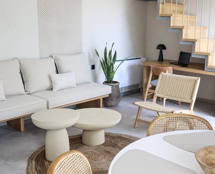 Ferienwohnung für 4 Personen, mit Garten und Ausblick, kinderfreundlich auf Skiathos