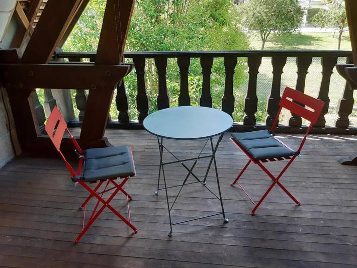 Maison d’hôte pour 2 personnes, avec Balcon ainsi que Terrasse et Vue