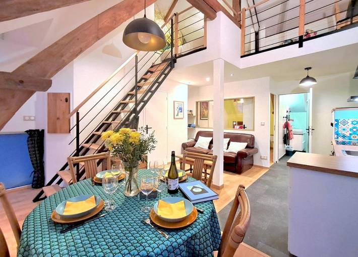 Gîte pour 4 personnes, avec vue et jardin, adapté aux familles à Barbery