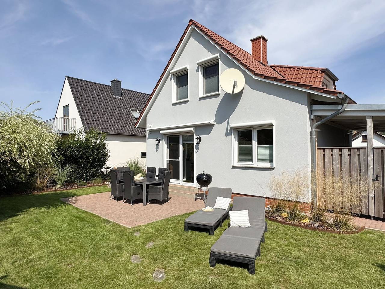 F: Ferienhaus Uns lütt Hus mit Sauna, Kamin & Terrasse - Ferienhaus Uns lütt Hus mit Sauna, Kamin & Terrasse in Selliner See, Baabe