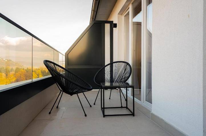 Appartement de vacances pour 3 personnes, avec vue et terrasse