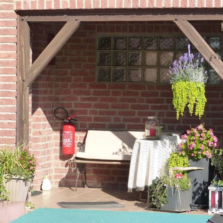 Ferienwohnung für 2 Personen, mit Balkon und Terrasse sowie Garten und Ausblick in Damnatz - 2