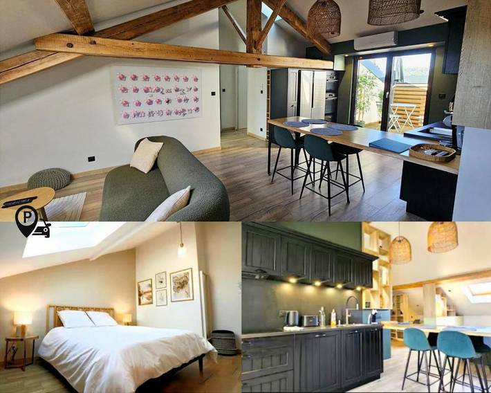 Gîte pour 4 personnes, avec terrasse à Laxou