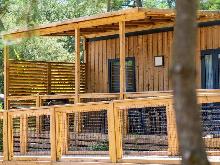 Flower Camping Le Platin - La Redoute - Mobile home 4 persons - Homeflower Premium Pmr 29m² - 2 bedrooms - Terrace - Tv - Air conditioning - Plancha in Ile de Re