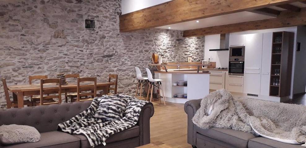 Appartement de vacances pour 7 personnes, avec Balcon ainsi que Terrasse et Vue